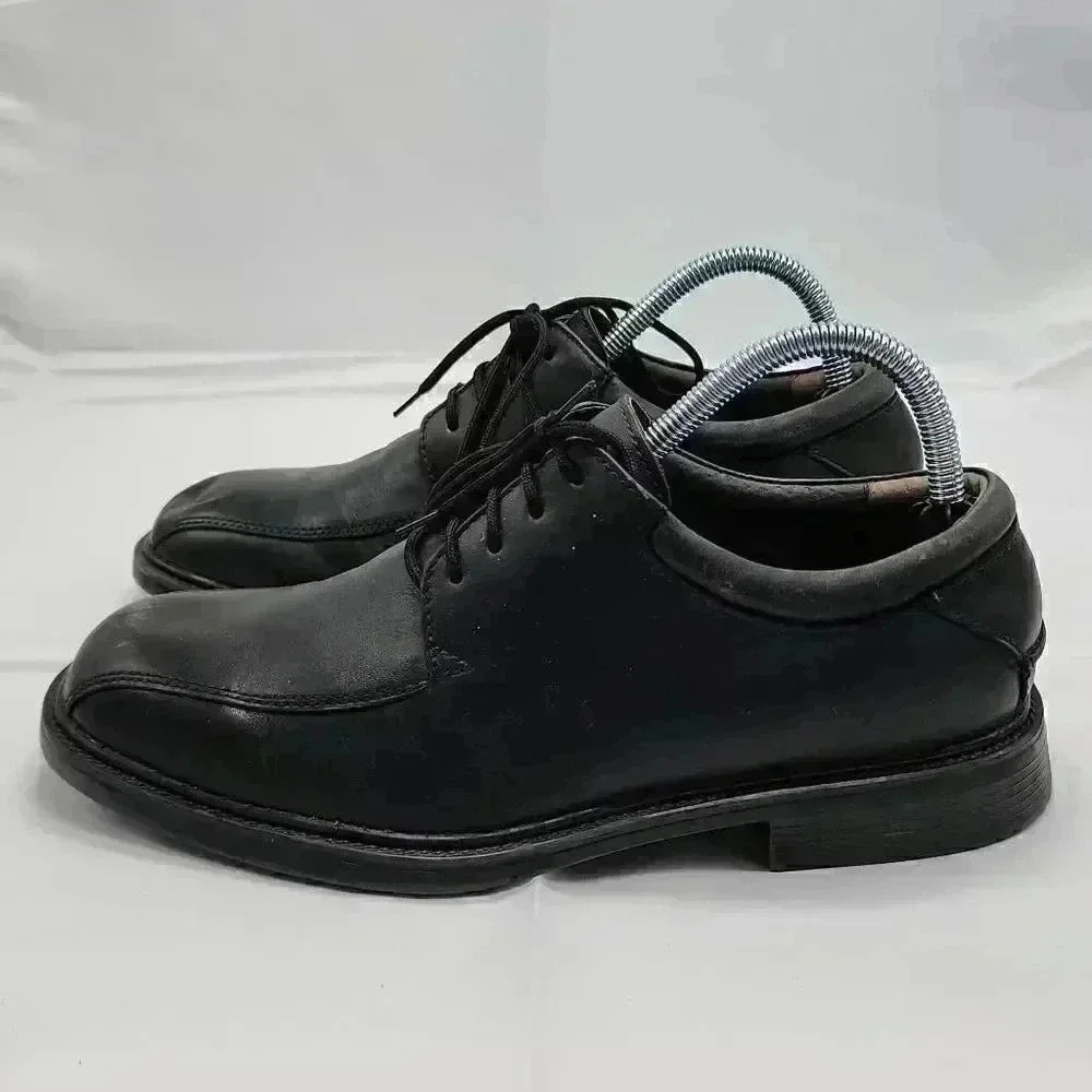 Nunn Bush Mens Black Marcell Lace Up Bike Toe Leather Oxford Dress Shoes Size 8M - Picture 5 of 13